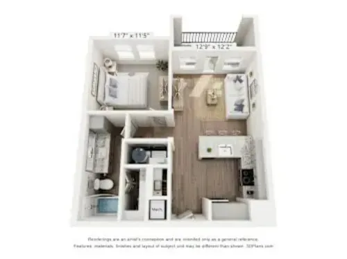 The Royalton at Chapel Creek Fort Worth FloorPlan 1