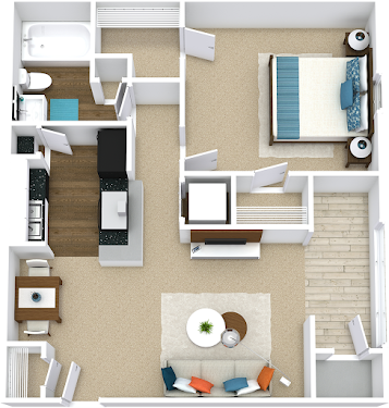 The Ryan Apartments Fort Worth Floorplan 2