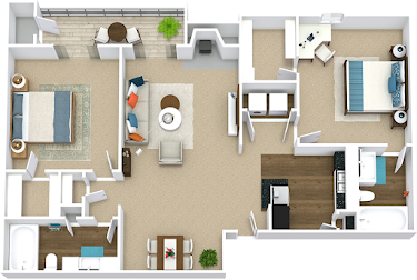 The Ryan Apartments Fort Worth Floorplan 4