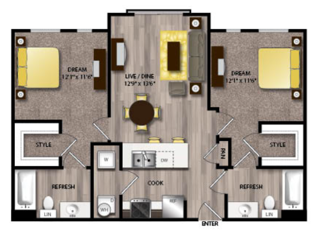The Scenic at River East Fort Worth Floorplan 11