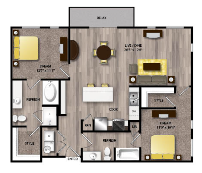 The Scenic at River East Fort Worth Floorplan 12