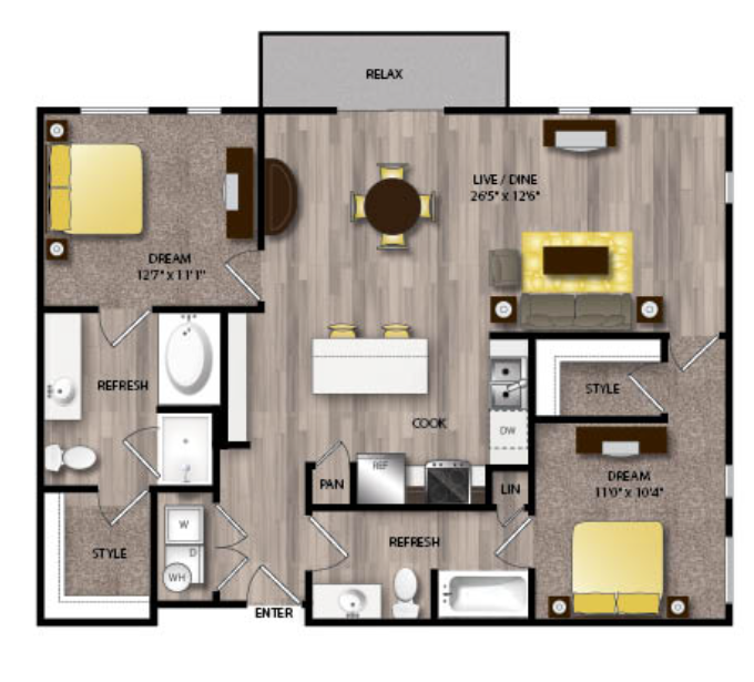 The Scenic at River East Fort Worth Floorplan 13