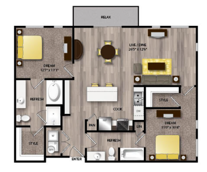 The Scenic at River East Fort Worth Floorplan 15