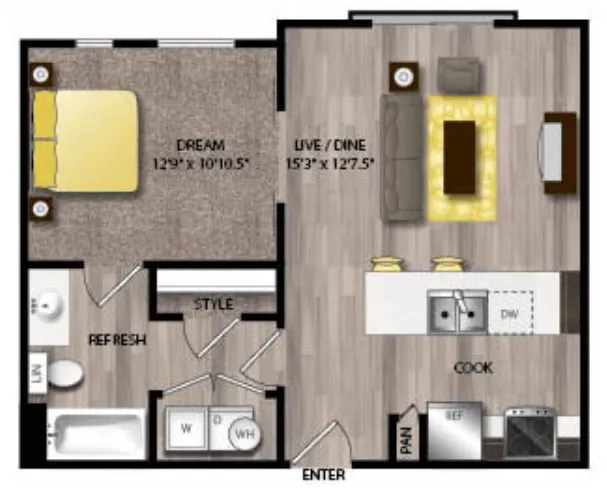 The Scenic at River East Fort Worth Floorplan 2