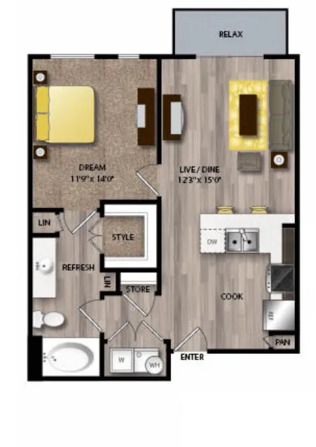 The Scenic at River East Fort Worth Floorplan 4