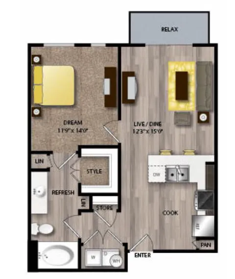 The Scenic at River East Fort Worth Floorplan 5