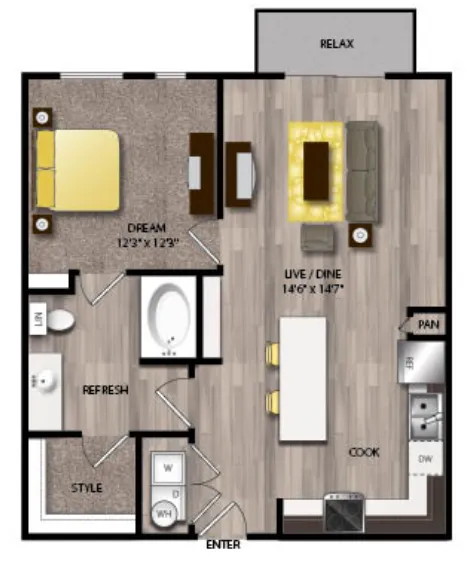 The Scenic at River East Fort Worth Floorplan 6