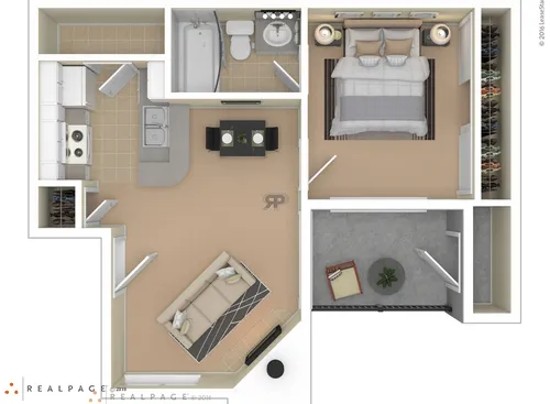 The Trails Apartments Arlington FloorPlan 1