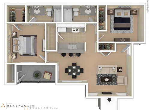 The Trails Apartments Arlington FloorPlan 5
