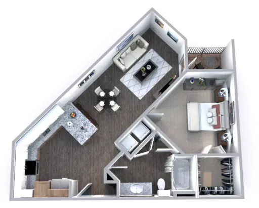 The Truman Arlington Commons Floorplan 4