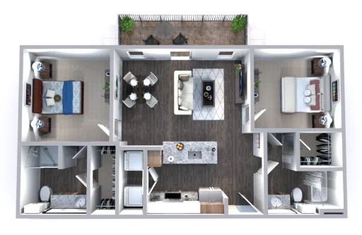 The Truman Arlington Commons Floorplan 6