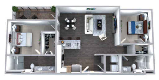 The Truman Arlington Commons Floorplan 8