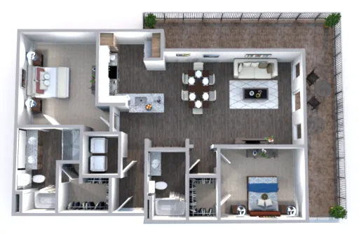 The Truman Arlington Commons Floorplan 9