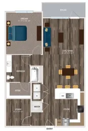 The Union at River East Fort Worth Floorplan 15