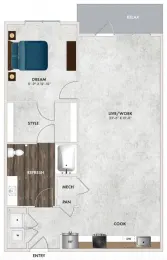 The Union at River East Fort Worth Floorplan 16