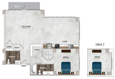 The Union at River East Fort Worth Floorplan 18