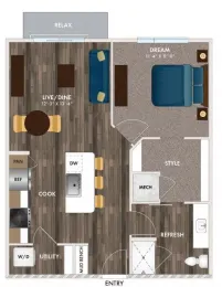 The Union at River East Fort Worth Floorplan 7