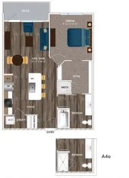 The Union at River East Fort Worth Floorplan 9