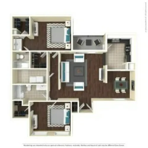 The Ventura Arlington Floorplan 12