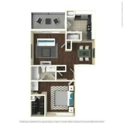 The Ventura Arlington Floorplan 6