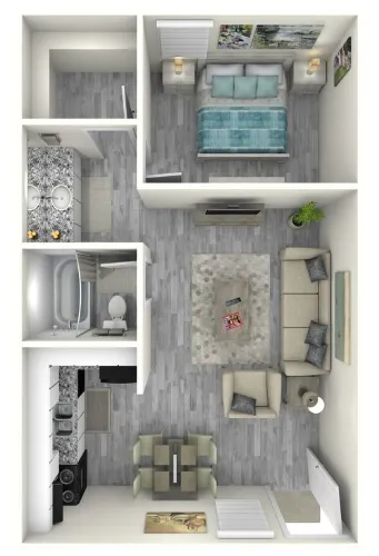 The Villas at Sierra Vista Fort Worth Floorplan 2