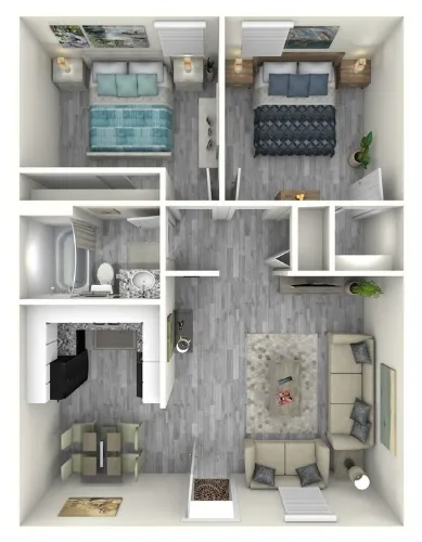 The Villas at Sierra Vista Fort Worth Floorplan 4