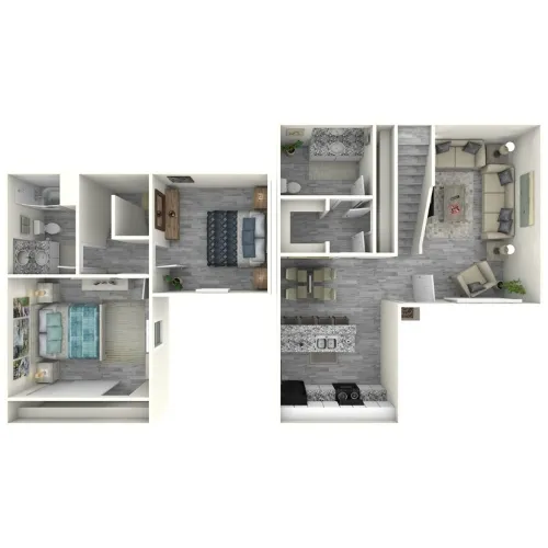 The Villas at Sierra Vista Fort Worth Floorplan 5