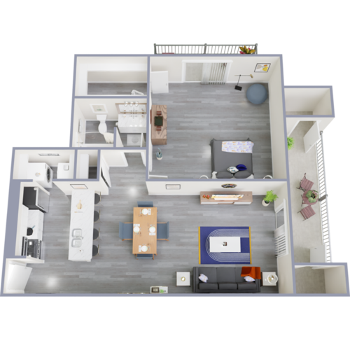 The Washington Apartment Homes Arlington Floorplan 2
