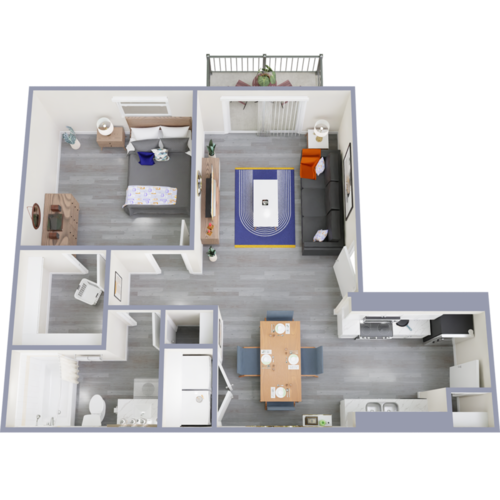 The Washington Apartment Homes Arlington Floorplan 3