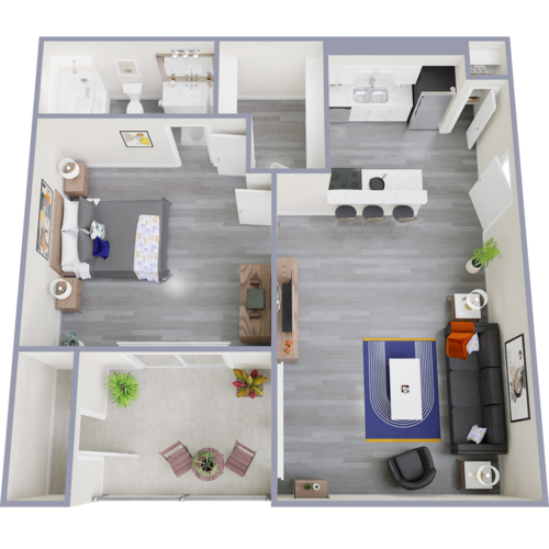 The Washington Apartment Homes Arlington Floorplan 5