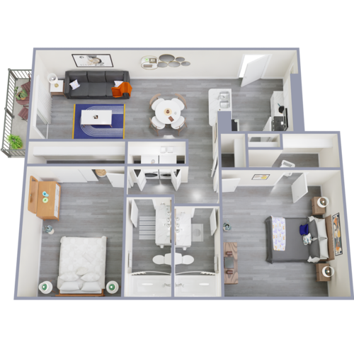 The Washington Apartment Homes Arlington Floorplan 7