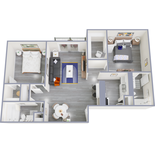 The Washington Apartment Homes Arlington Floorplan 8