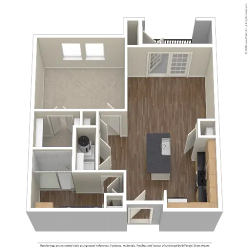 Three77 Park Fort Worth Floorplan 1