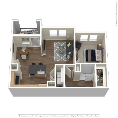 Three77 Park Fort Worth Floorplan 2