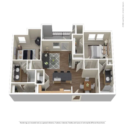 Three77 Park Fort Worth Floorplan 6