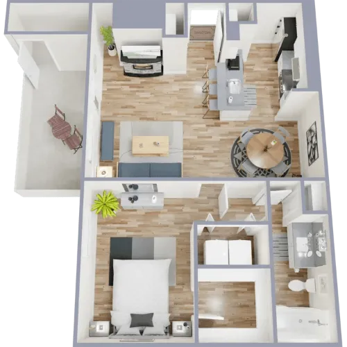 Tides on Hulen Fort Worth FloorPlan 3