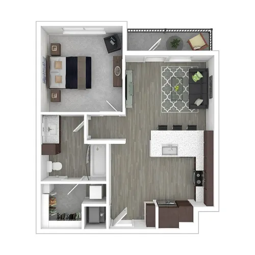 Timberlake Villas Arlington Floorplan 1