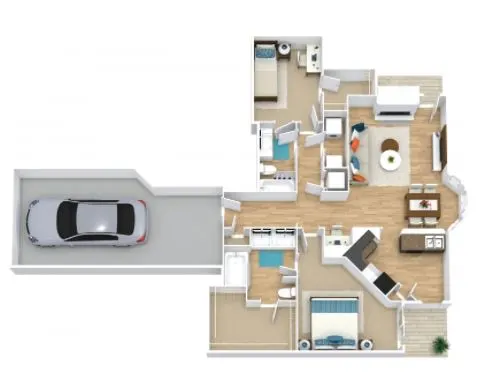 Townhomes Of Coyote Ridge Carrollton Floorplan 5