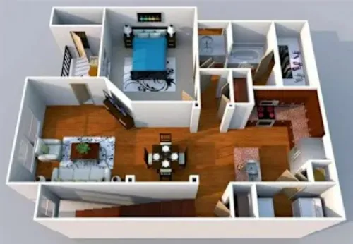 Trinity Bell Gardens Apartments Fort Worth FloorPlan 4