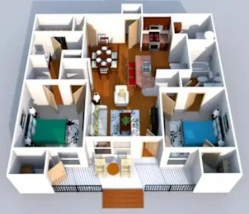 Trinity Bell Gardens Apartments Fort Worth FloorPlan 6