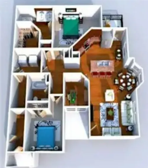 Trinity Bell Gardens Apartments Fort Worth FloorPlan 8