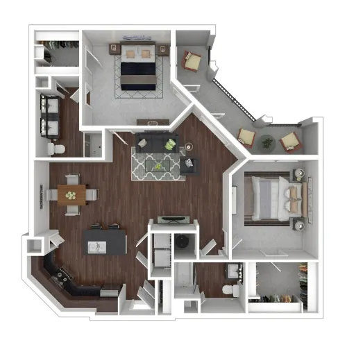 Trinity Bluff & Trinity District Fort Worth Floorplan 21
