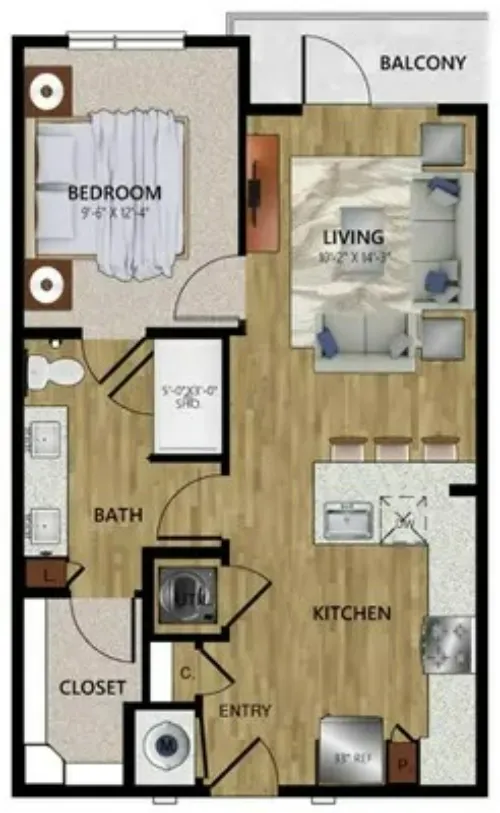 Trinity Highline Fort Worth FloorPlan 2
