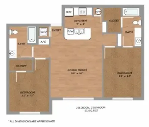 Urban Square Denton FloorPlan 12