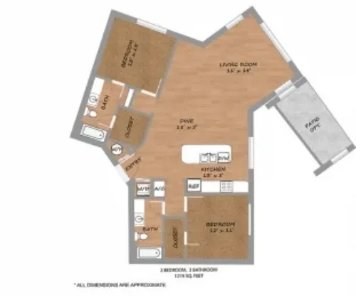 Urban Square Denton FloorPlan 13