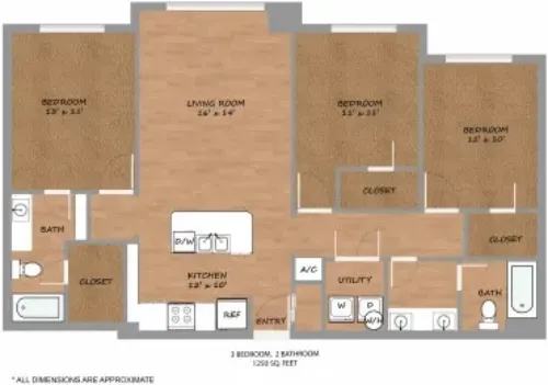 Urban Square Denton FloorPlan 16