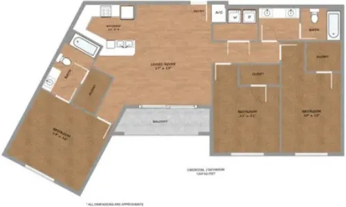 Urban Square Denton FloorPlan 18