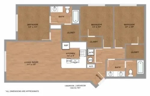 Urban Square Denton FloorPlan 19
