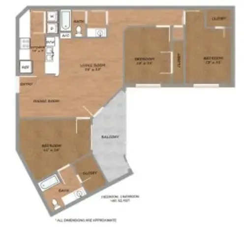 Urban Square Denton FloorPlan 20