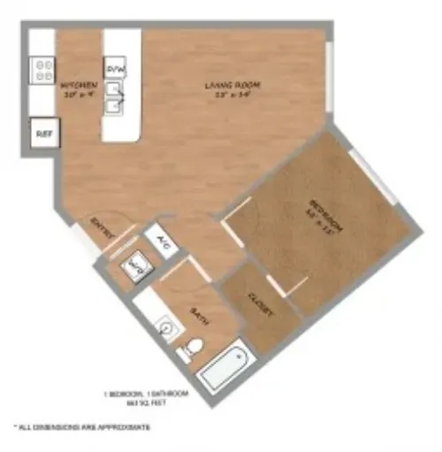 Urban Square Denton FloorPlan 3